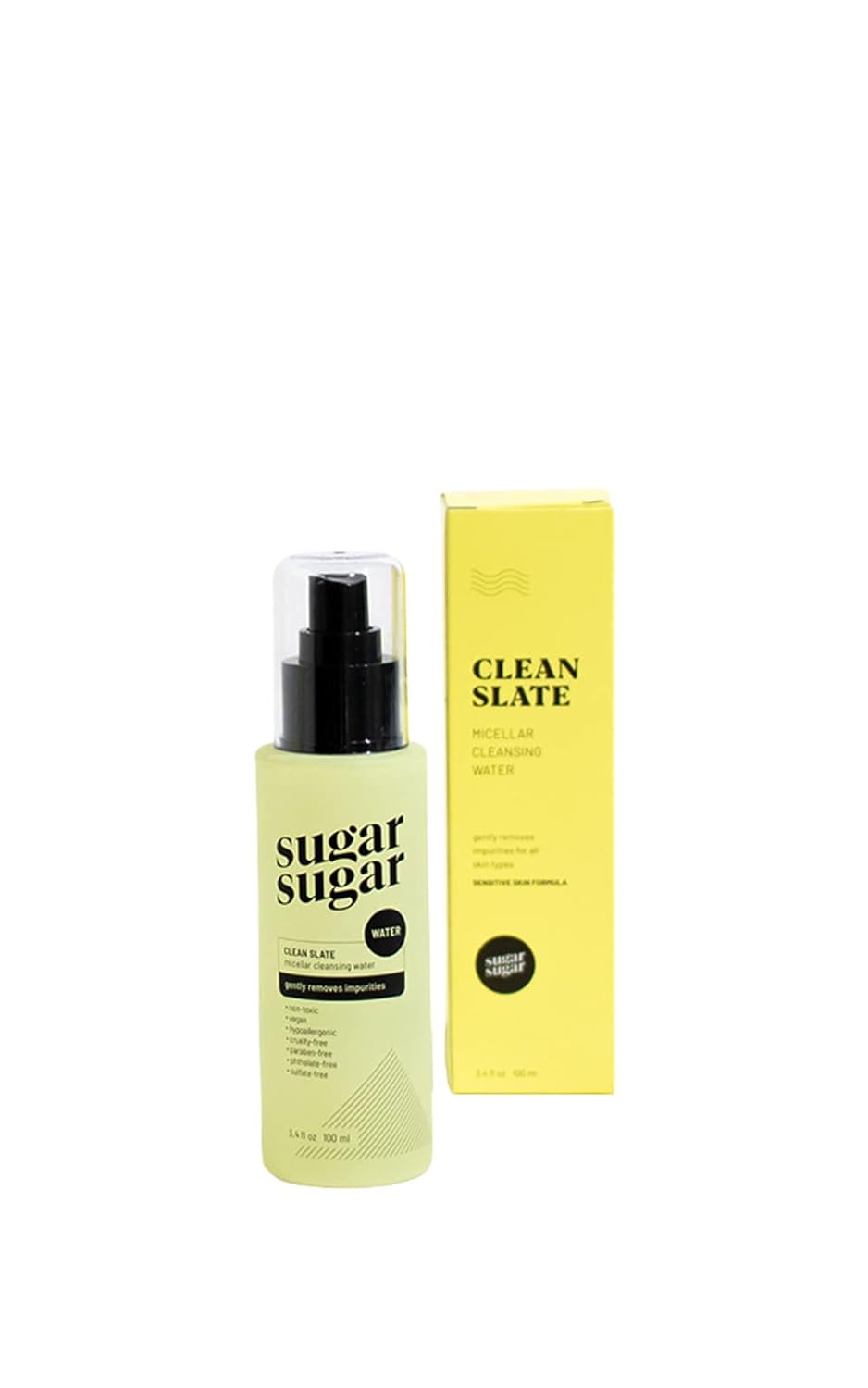 Wax Clean Slate Micellar Cleansing Water, Vegan and Hypoallergenic, Makeup Remover, Toner(1 CT)