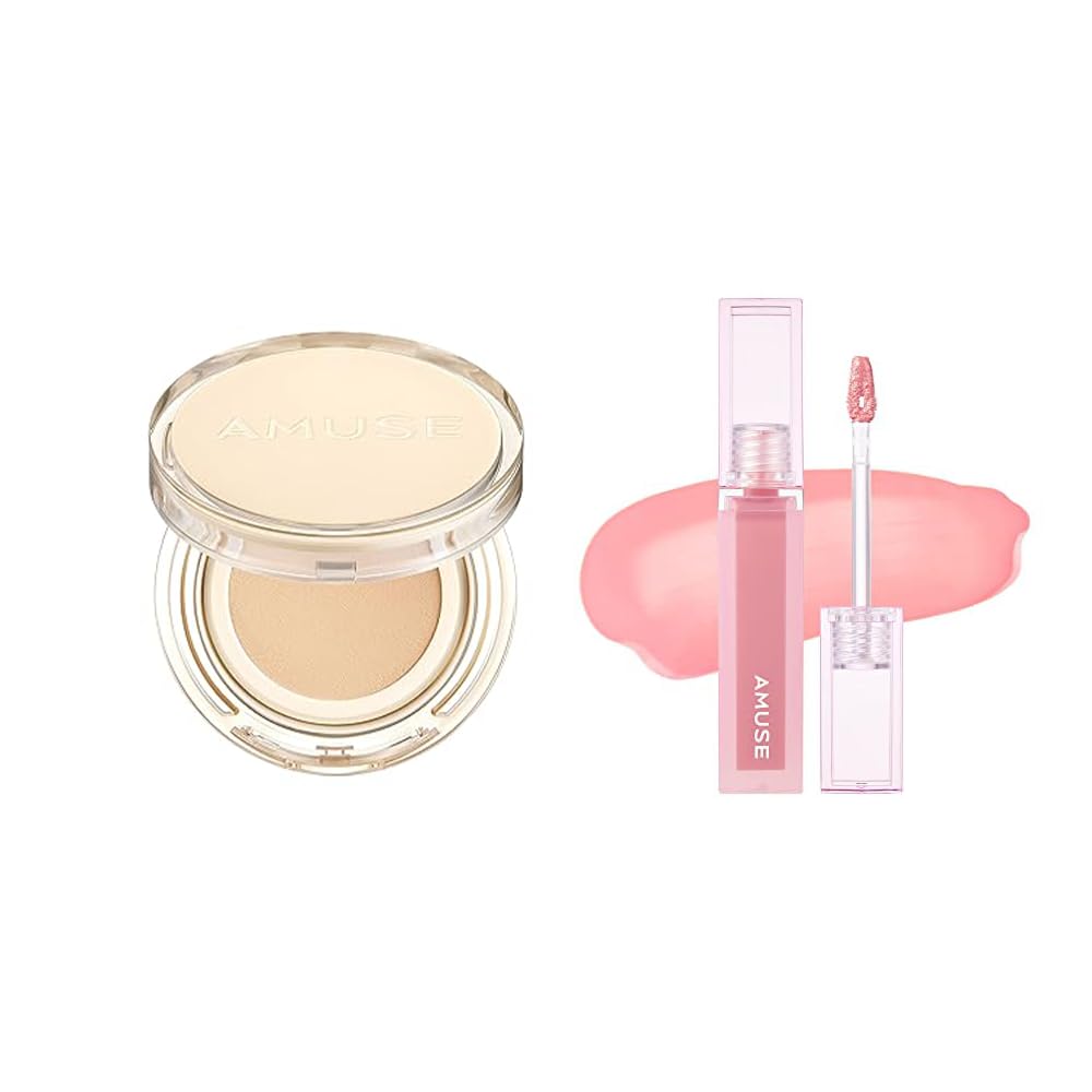 AMUSE SEOUL Makeup SET (Dew Jelly Cushion 1.5 CLEAR + Dew Tint 13 DEW BOKSOONGA SET)