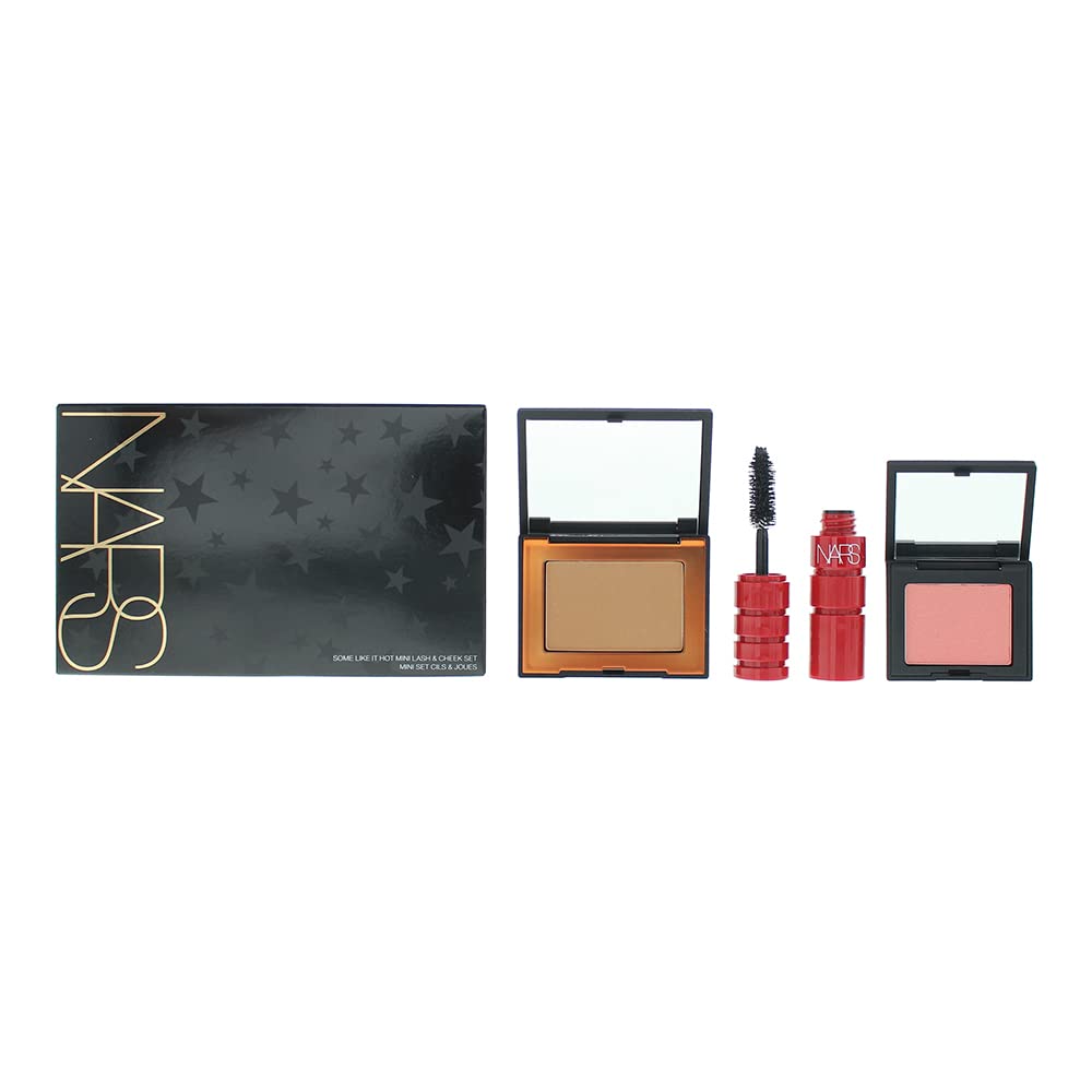 NARS Some Like It Hot Mini Lash & Cheek Set - Contains Mini Bronzing Powder in Laguna, Mini Clim Mascara, and Mini Blush in Orgasm