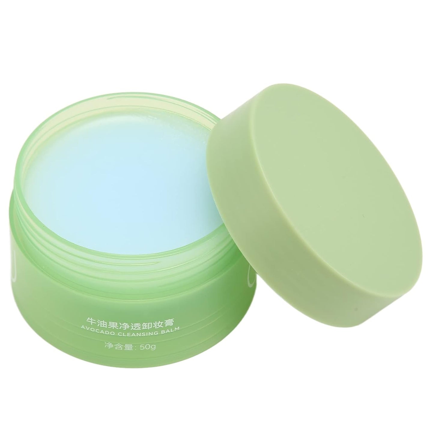 Avocado Cleansing Balm, Makeup Remover Balm, Refreshing Face Dirt Grease Deep Cleansing Makeup Remover for Men Women 50ml
