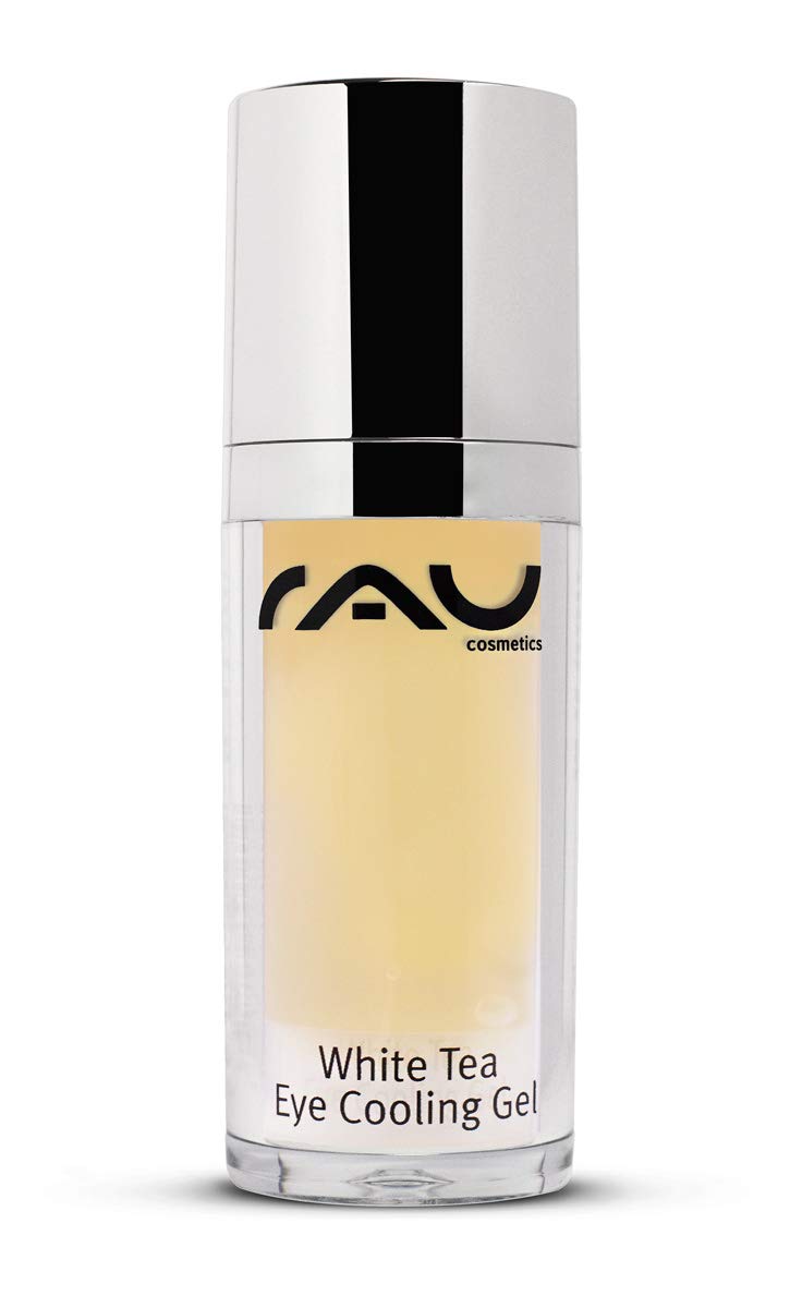RAU White Tea Eye Cooling Gel (1.02 fl. oz) - Gentle Gel with White Tea, Allantoin, Jojoba Extract & Algae Extract - Removes Eye Bags, Dark Circles and Crow´s Feet with its Firming Anti-Aging Effects