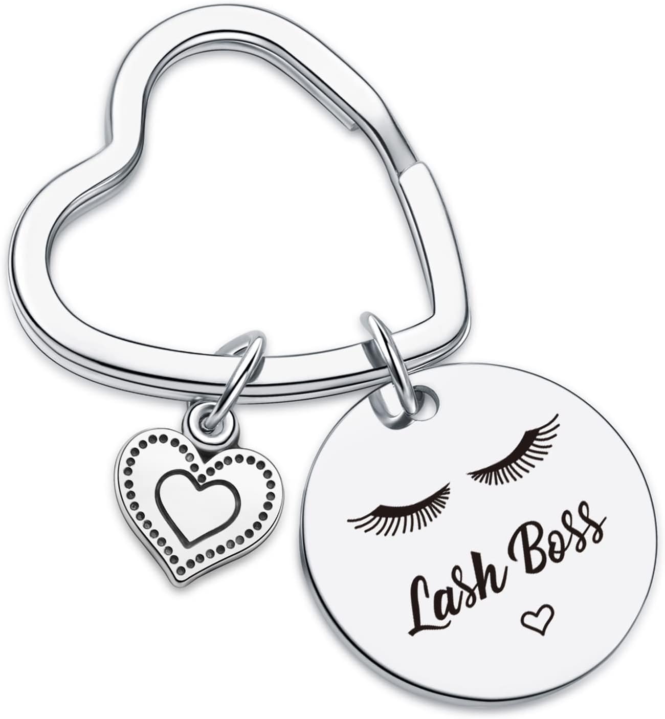 7RVZM Lash Boss Appreciation Jewelry Beauty Lashes Girl Jewelry Daughter Gift Best Friend Keychain