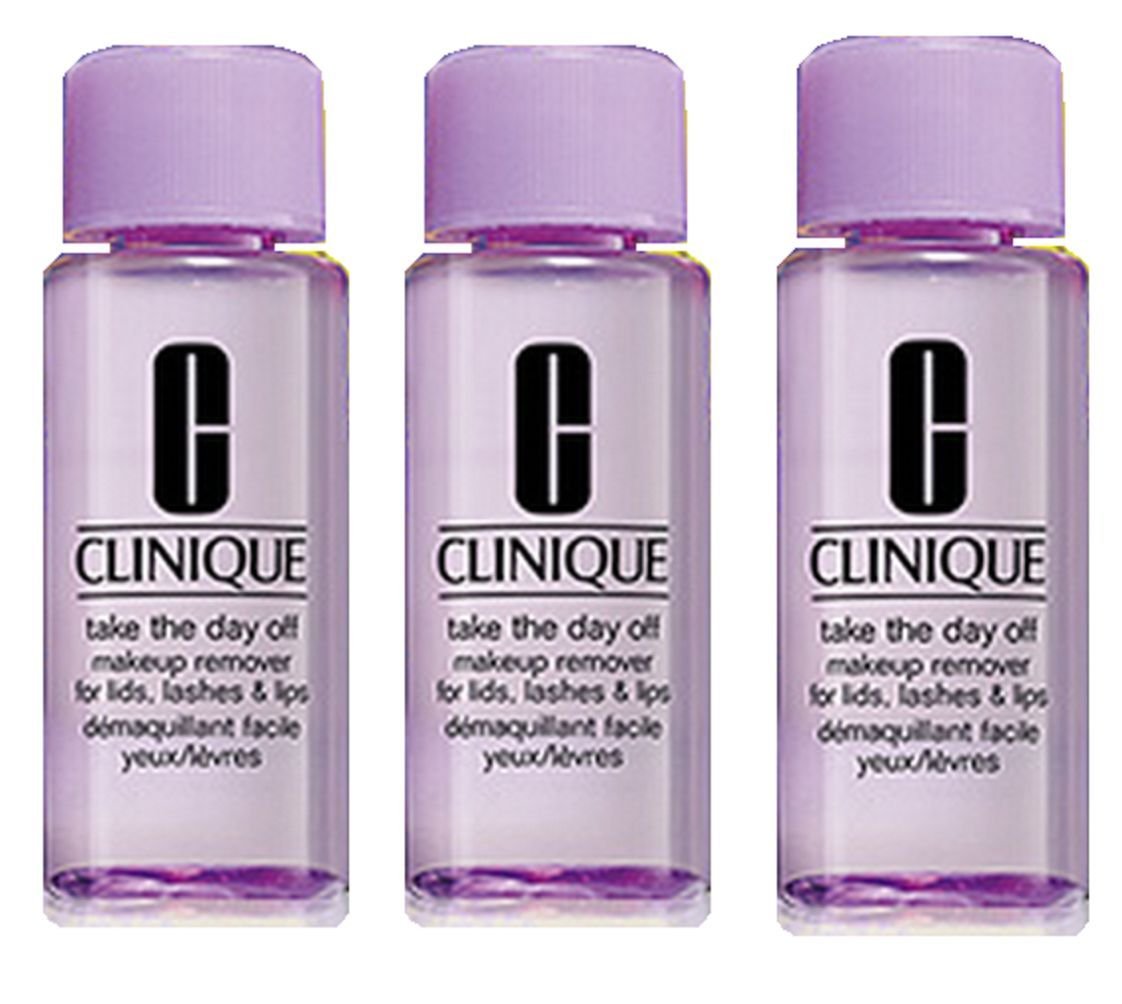 Clinique Take The Day Off Makeup Remover For Lids, Lashes & Lips 1.7 oz / 50 ml Each, 5.1 oz / 150 ml Total (Lot of 3)