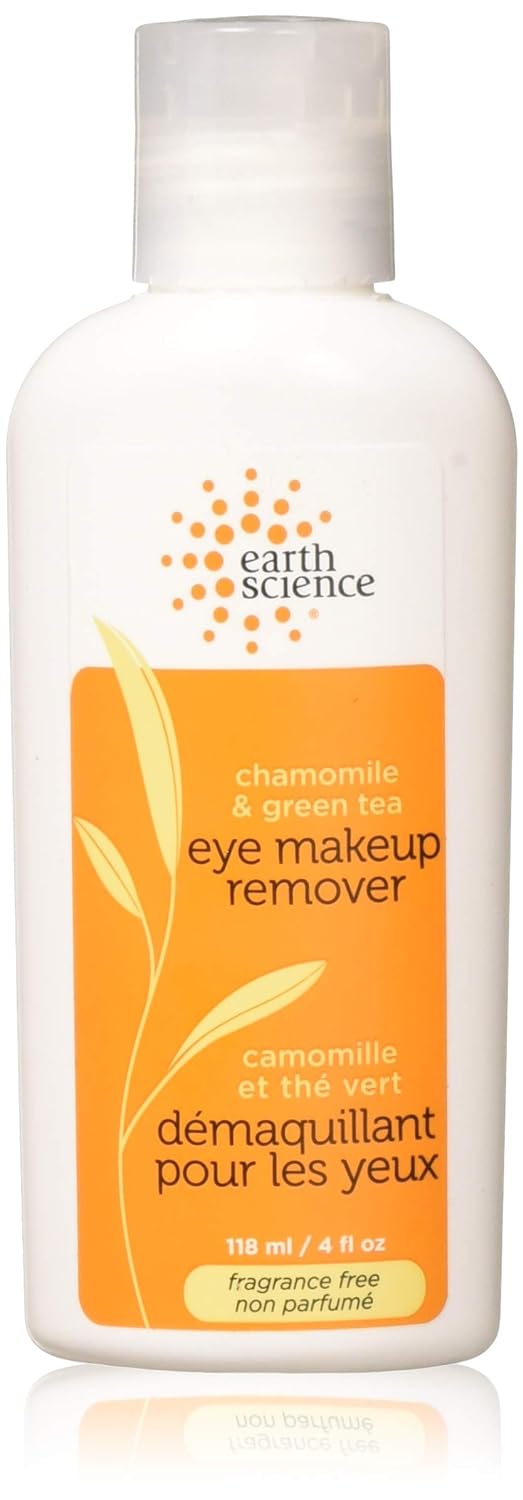 Earth Science Chamomile & Green Tea Eye Makeup Remover — extra gentle, skin-softening formula, 4 oz.