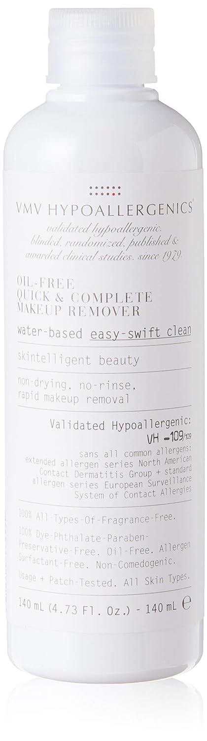 VMV Hypoallergenics Oil-free Quick & Complete Makeup Remover, 5 Fl Oz, Pack of 1
