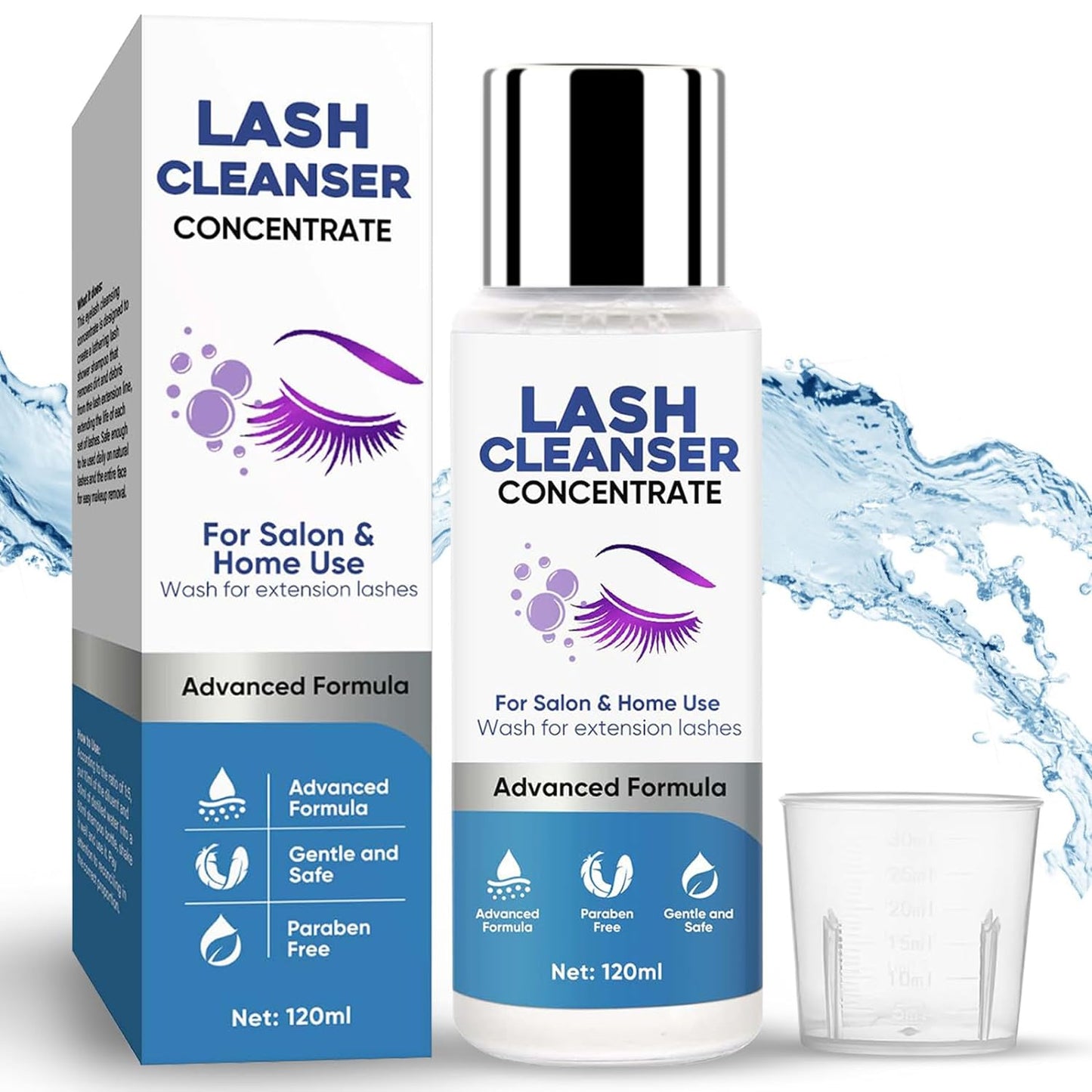 Eyelash Cleanser Concentrate,Lash Shampoo Eyelash cleanser for Extensions, Wash for Lash Shampoo Care