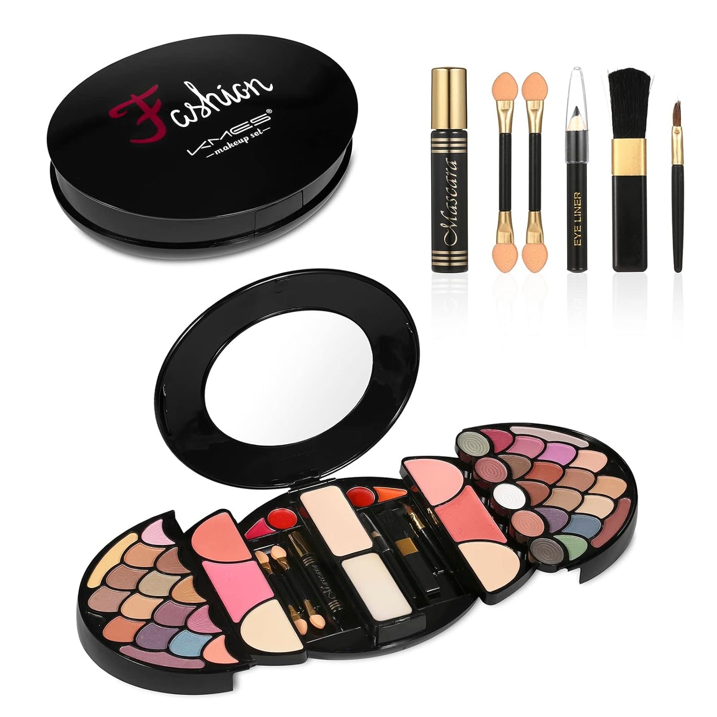 Makeup Sets for Women Full KIt Eyeshadow Palette All In One Girls Makeup Kit 37 Color Eyeshadow 4 Lipstick 4 Blush 3 Powder Mascara Eyeliner Brushes Girls Teens Make up Gift