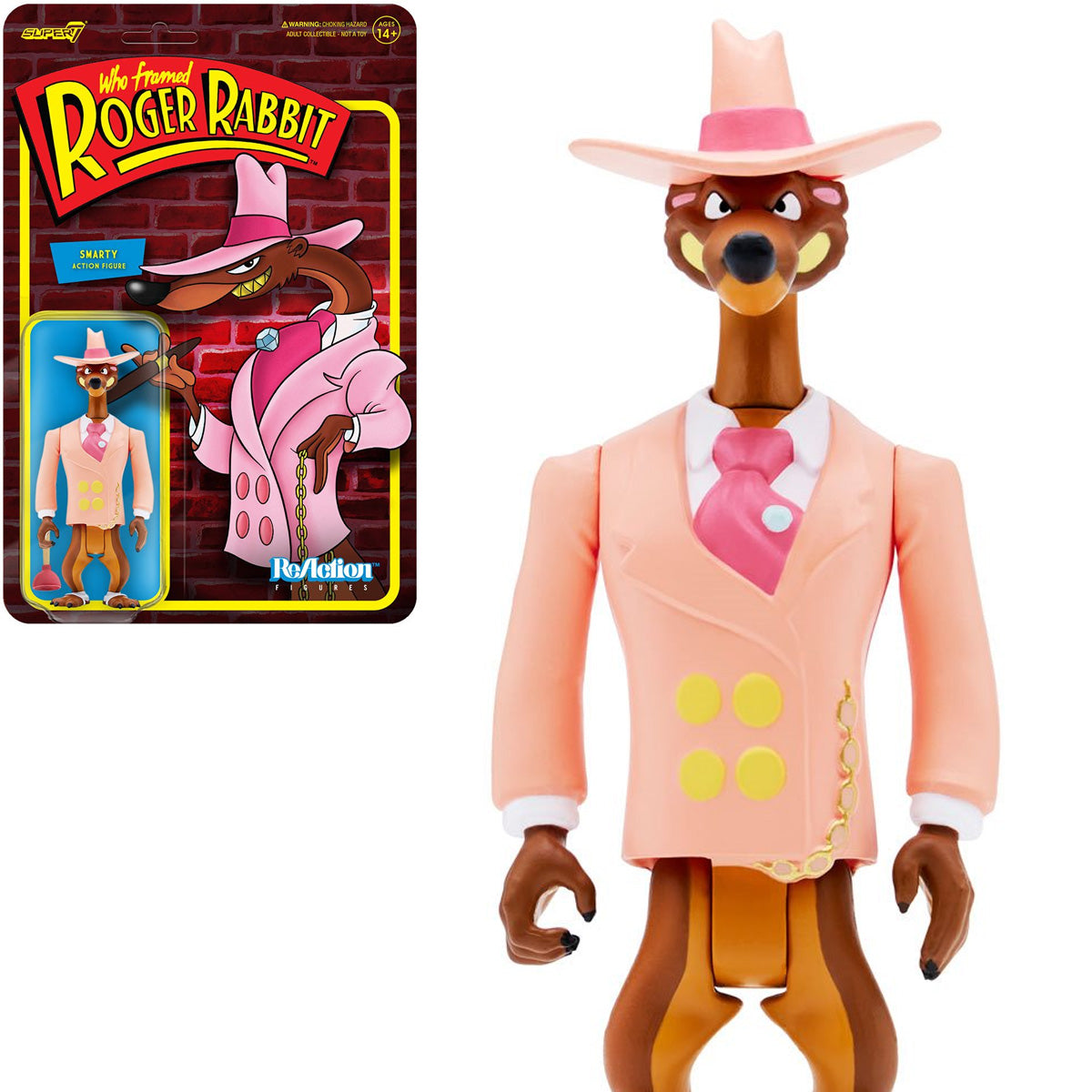 Super7 ReAction Figures - Who Framed Roger Rabbit - Smarty Action Figure (81428) LOW STOCK