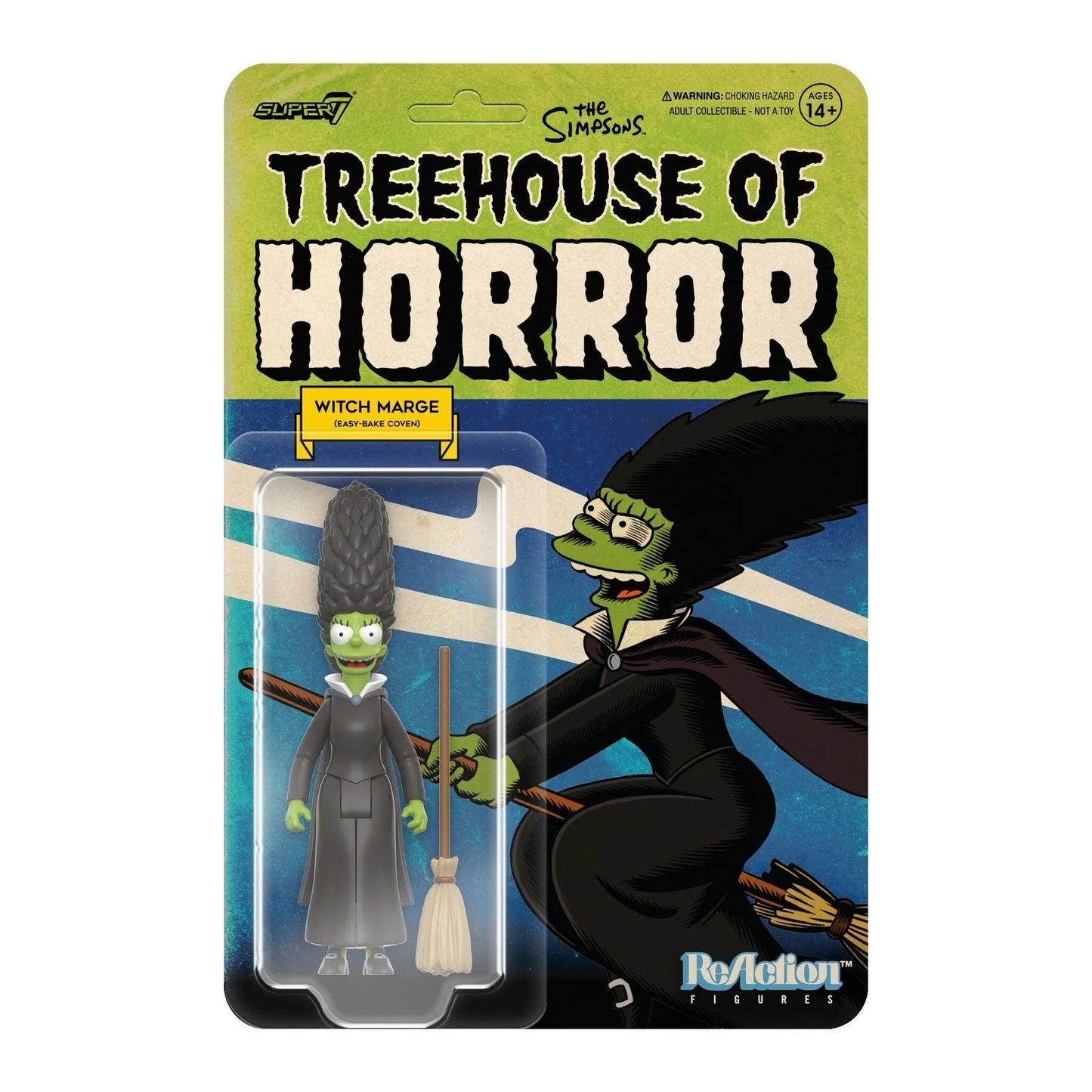 Super7 ReAction Figures - The Simpsons W4 Treehouse of Horror V2 Witch Marge (Easy-Bake Coven) 83221 LOW STOCK