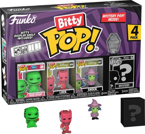 Funko Bitty Pop! The Nightmare Before Christmas 30th (Oogie Boogie) 4-Pack Vinyl Figures (73019)