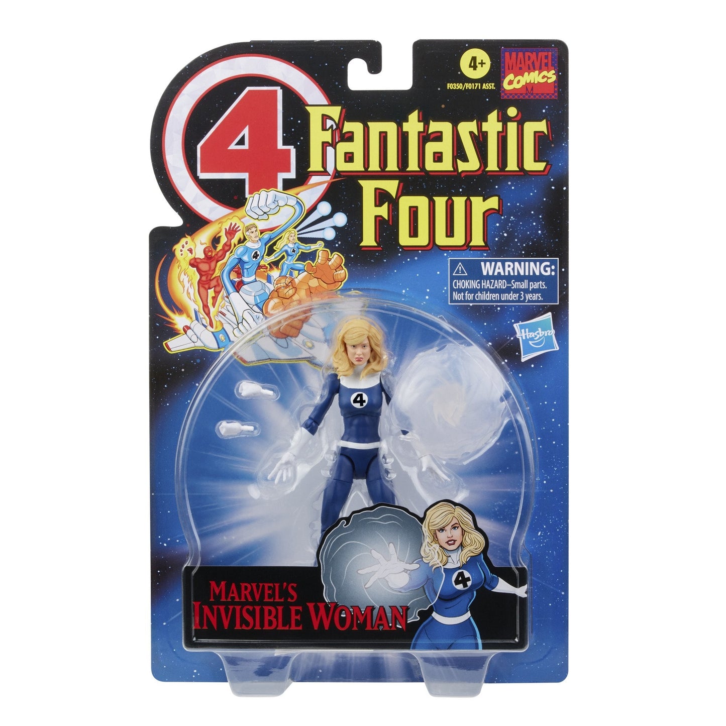 Marvel Legends Retro Collection - Fantastic Four - Marvel's Invisible Woman (F0350) Action Figure LOW STOCK