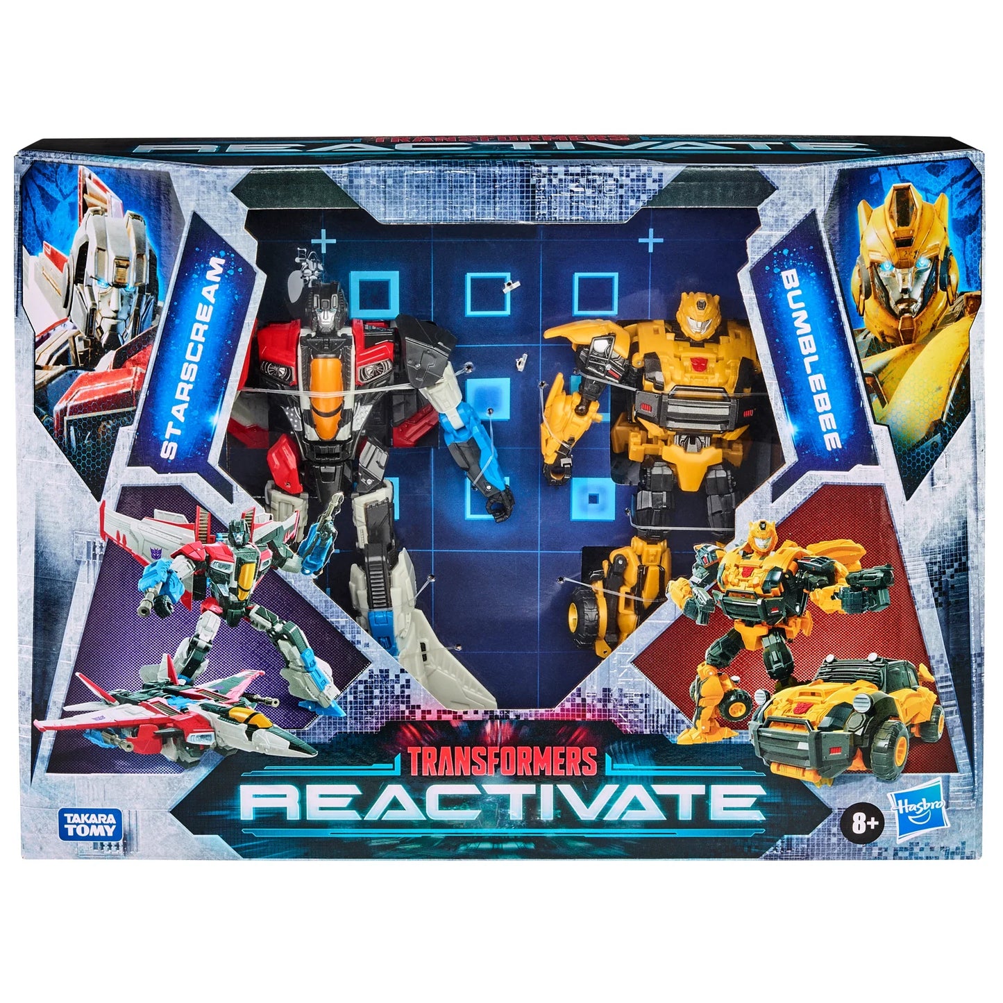 Transformers: Reactivate Video Game-Inspired Bumblebee and Starscream Action Figures 2-Pack (F0383)