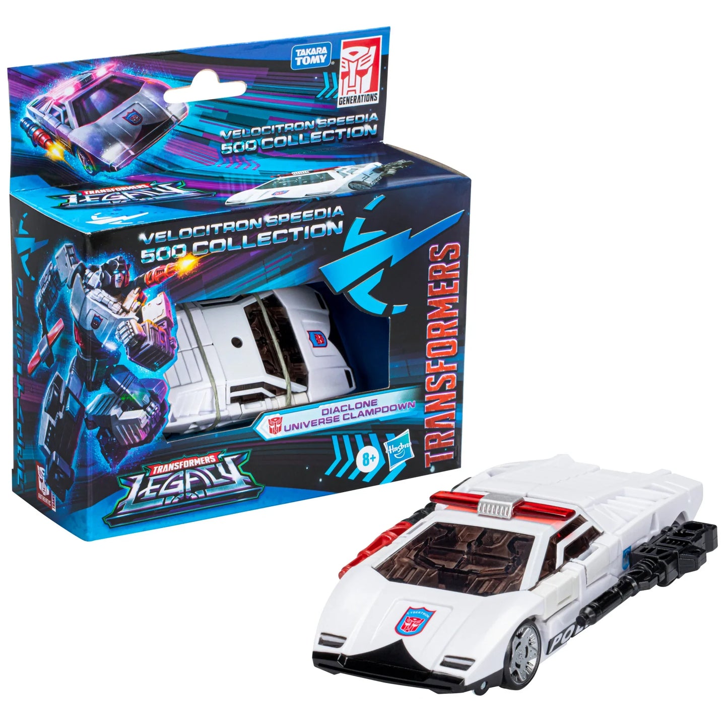 Transformers Legacy Velocitron Speedia 500 Collection Diaclone Universe Clampdown Action Figures (F5761) LAST ONE!