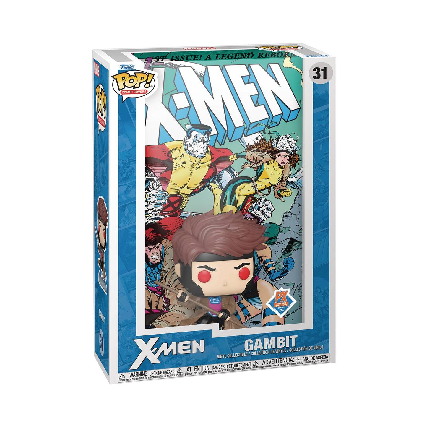 Funko Pop! Comic Covers #31 - Marvel: X-Men #1 - Gambit (Previews Exclusive) FCBD 2024 (71980) LOW STOCK