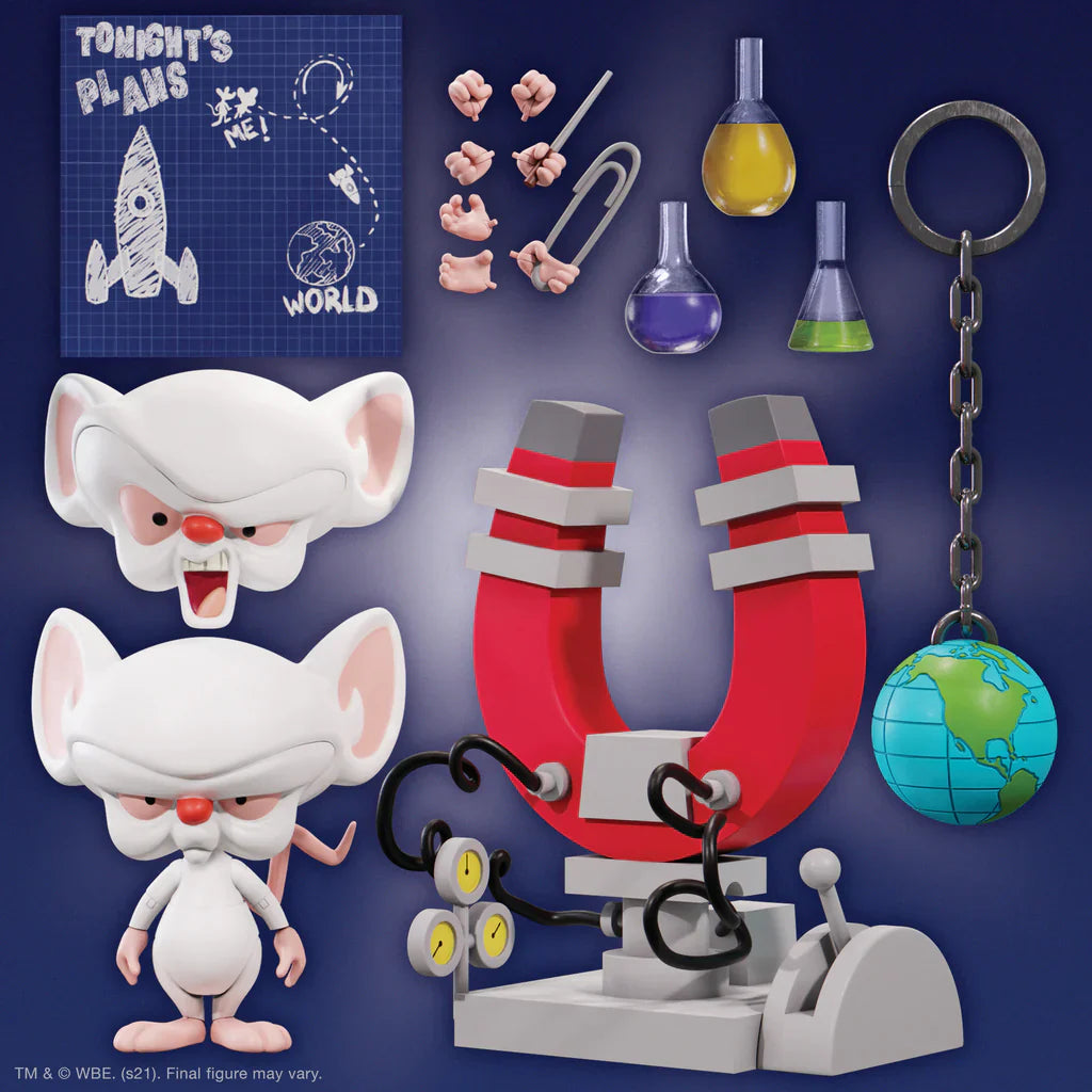 Super7 Ultimates - Animaniacs (Wave 1) Brain Action Figure (82051) LOW STOCK