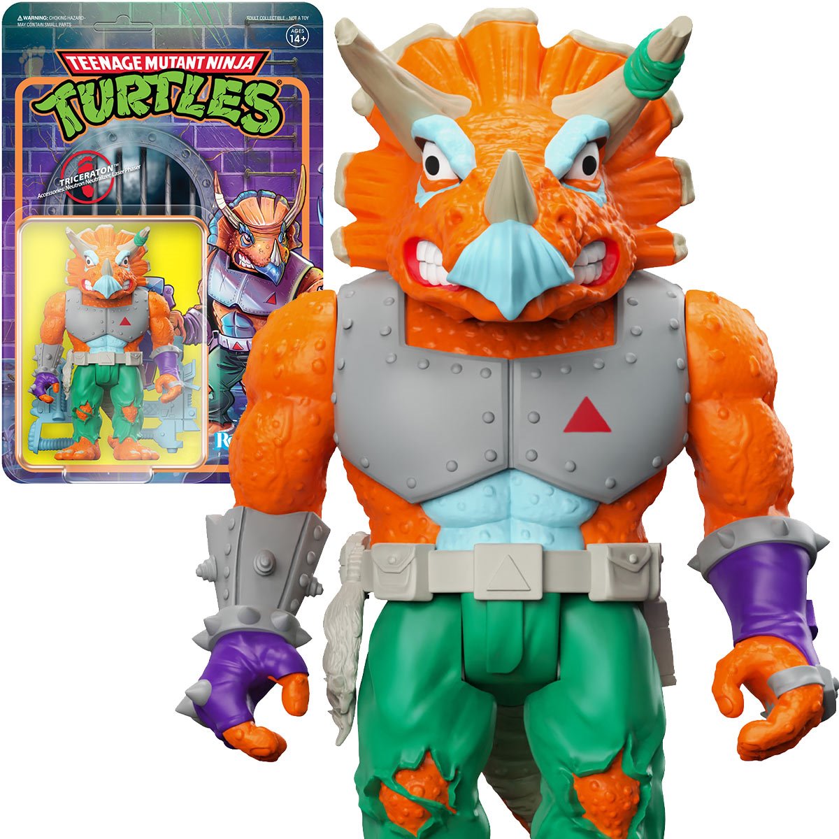 Super7 - Teenage Mutant Ninja Turtles (TMNT) Triceraton ReAction Figure (82139) LAST ONE!