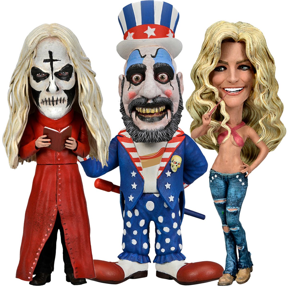 NECA - House of 1000 Corpses Little Big Head 3pk (39943) LOW STOCK