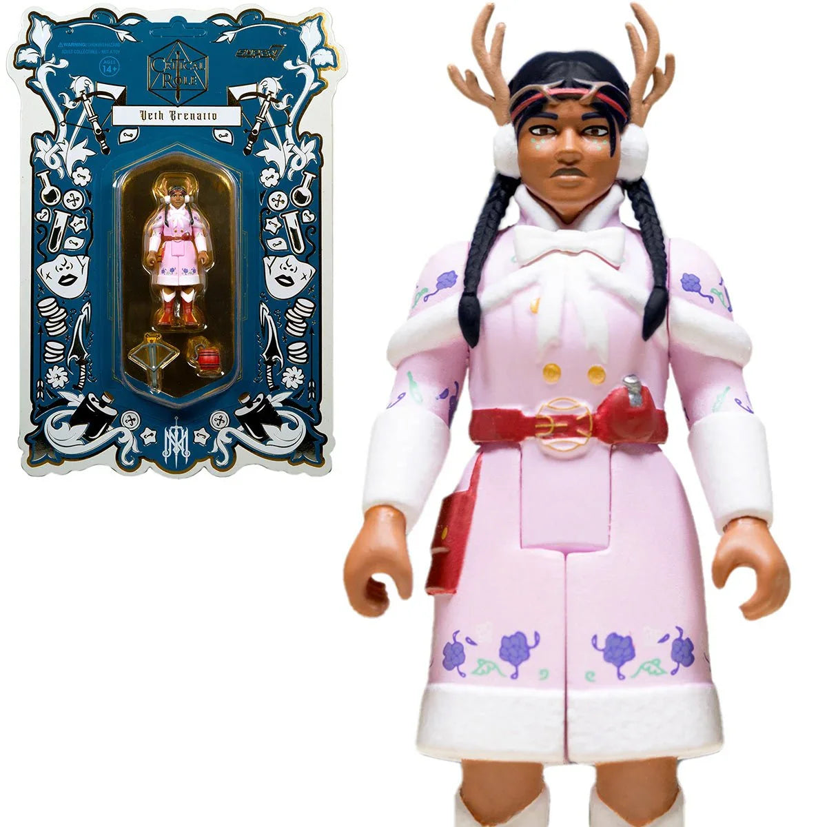 Super7 ReAction Figures - Critical Role - Wave 1 - Veth Brenatto 3.75-inch Action Figure (82344) LOW STOCK