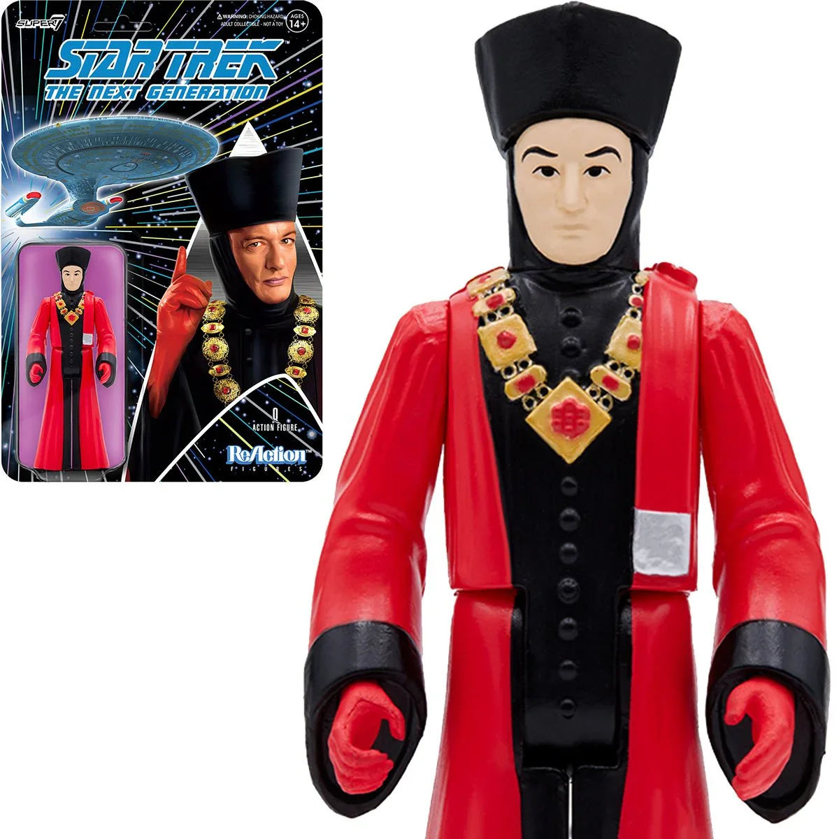 Super7 ReAction Figures - Star Trek: The Next Generation - Q-Continuum "Q" Action Figure