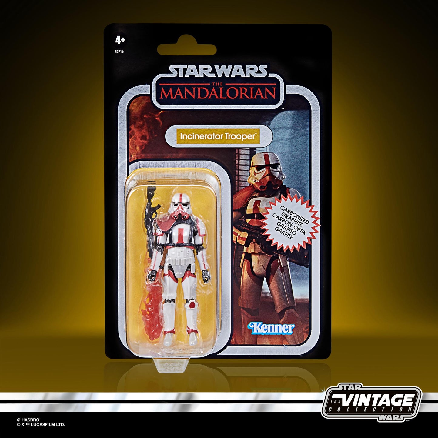 Star Wars Vintage Collection - Mandalorian: Incinerator Trooper (Carbonized) Exclusive Figure F2716 LOW STOCK