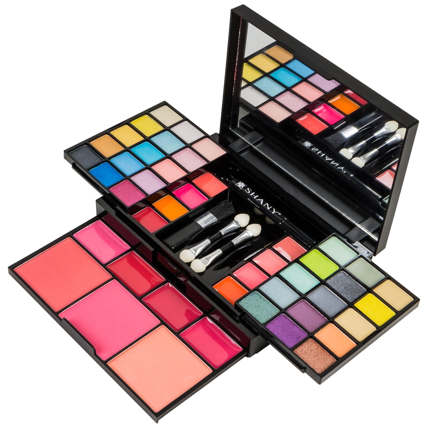 SHANY 'Fix Me Up' Makeup Kit - Compact Travel Makeup Portable Giftable Adult and Teen Makeup Set Eye Shadows, Lip Colors, Blushes, and Applicators - SHOP - MAKEUP SETS - ITEM# SH-172