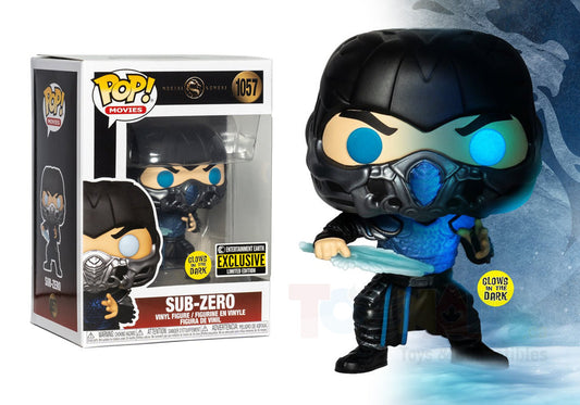 Funko Pop! Movies #1057 Mortal Kombat: Sub-Zero (Glows in the Dark) EE Exclusive Vinyl Figure 55647