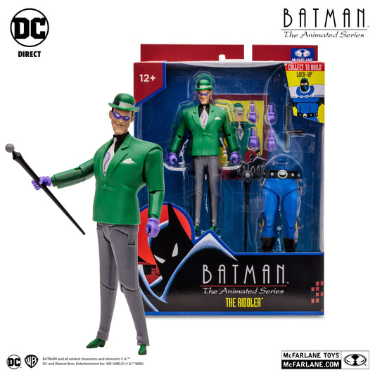 McFarlane Toys - Batman: The Animated Series - The Riddler (Lock-Up BAF) Action Figure (17618) LAST ONE!
