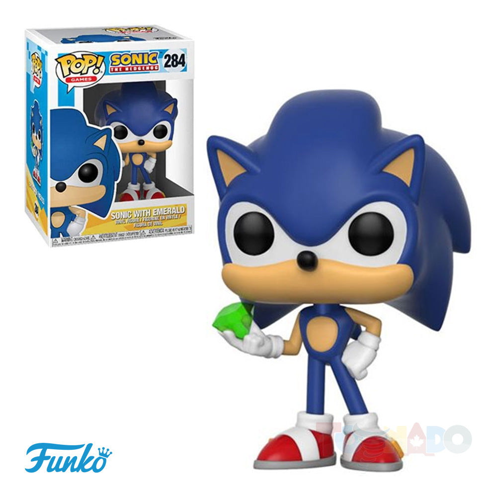 Funko Pop! Games #284 - Sonic the Hedgehog - Sonic the Hedgehog (with Emerald) Vinyl Figure (20147) LAST ONE!