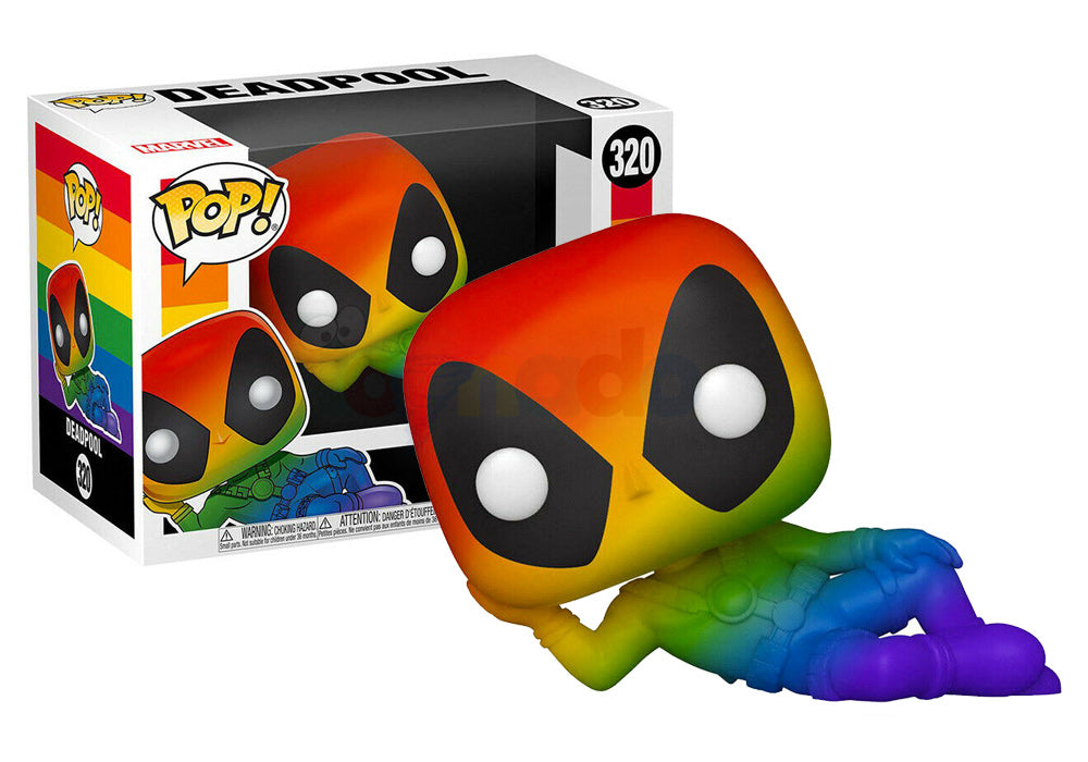 Funko Pop! Marvel - Deadpool #320 - Rainbow Deadpool (Pride Variant) Vinyl Figure (56979) LOW STOCK