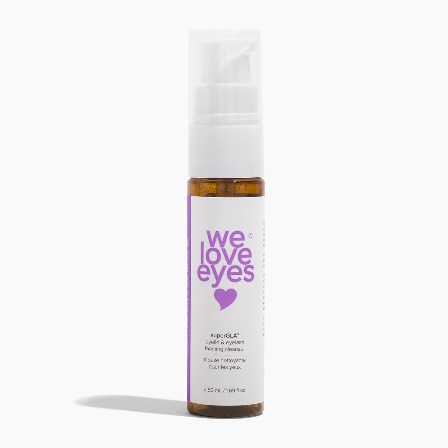 We Love Eyes - SuperGLA™ Eyelid & Eyelash Foaming Cleanser - Plant Based Cleanser. All Natural. Cruelty Free. Wash away debris and makeup gently.