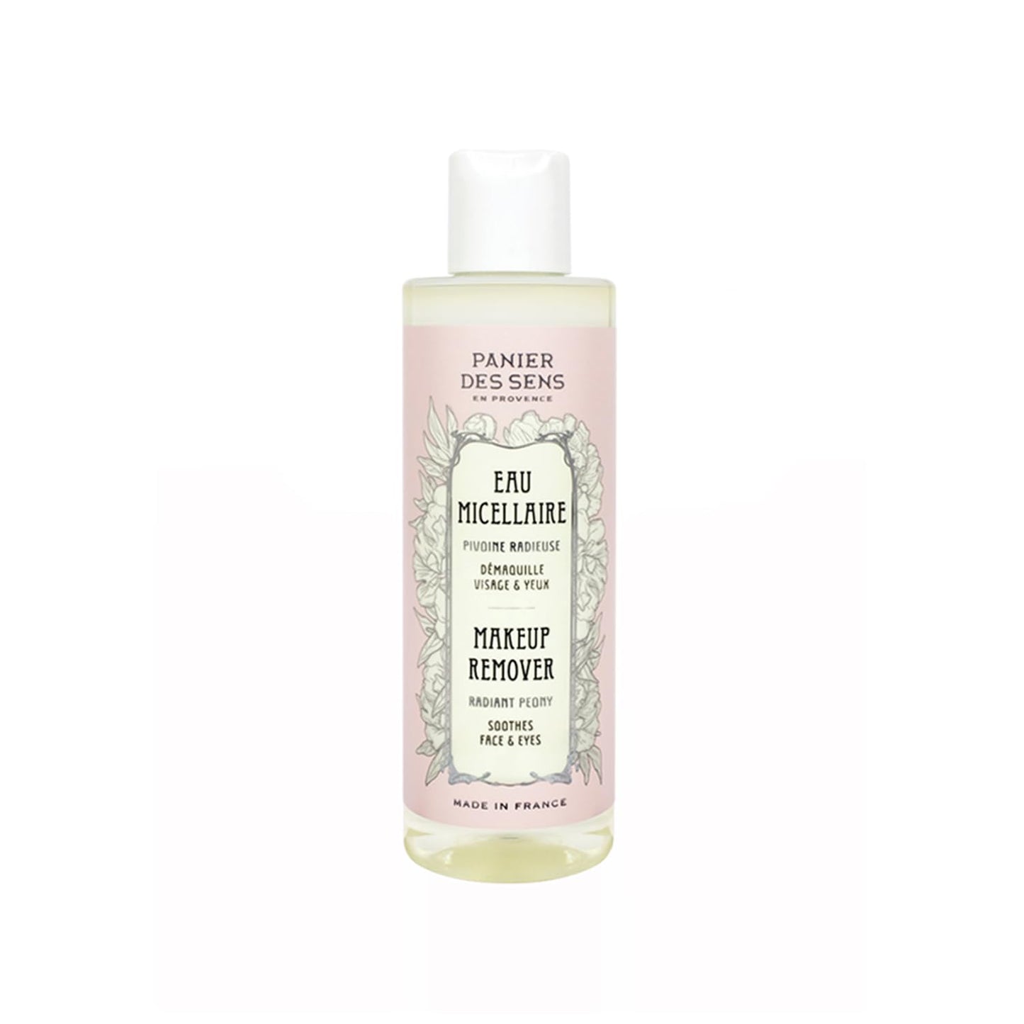 Panier des Sens - Micellar Water - with Cornflower + Rose + Peony Extract - Cleansing & Radiance - Make up Remover for Women Made in France - Gentle Face Cleanser 98% Natural Ingredients – 6.8 floz