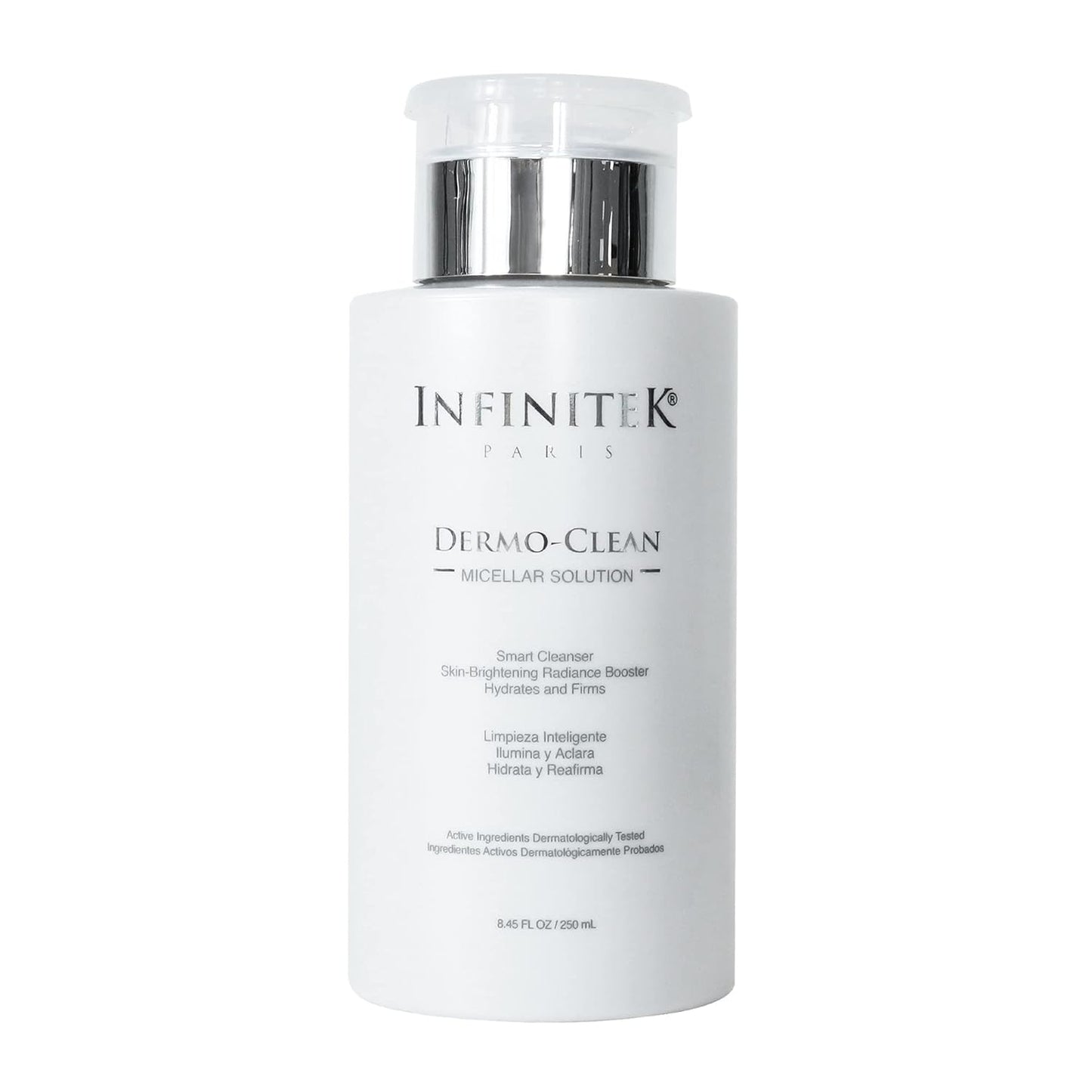 Infinitek® Paris, Hyaluronic Acid Skin Care Makeup Remover, Face Wash Micellar Solution 8.45 Fl Oz