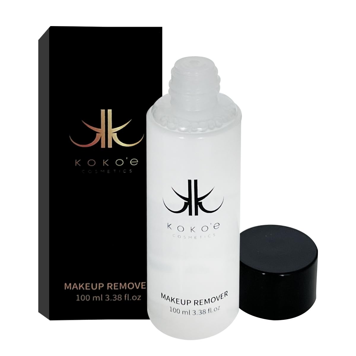 KOKO’E Cosmetics Makeup Remover, Makeup Removal Liquid for Dirt, & Oils, 3.38 Fl Oz