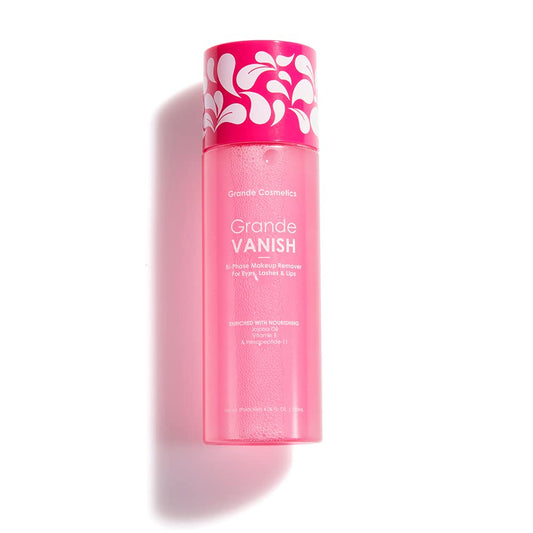 Grande Cosmetics Makeup Remover, Removes Water & Oil Based Makeup, Long-Wear & Waterproof Makeup Vanish