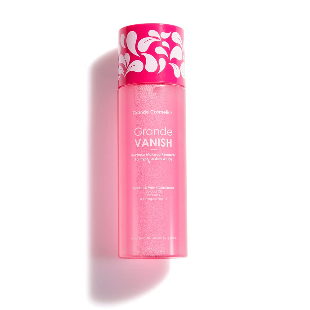 Grande Cosmetics Makeup Remover, Removes Water & Oil Based Makeup, Long-Wear & Waterproof Makeup Vanish