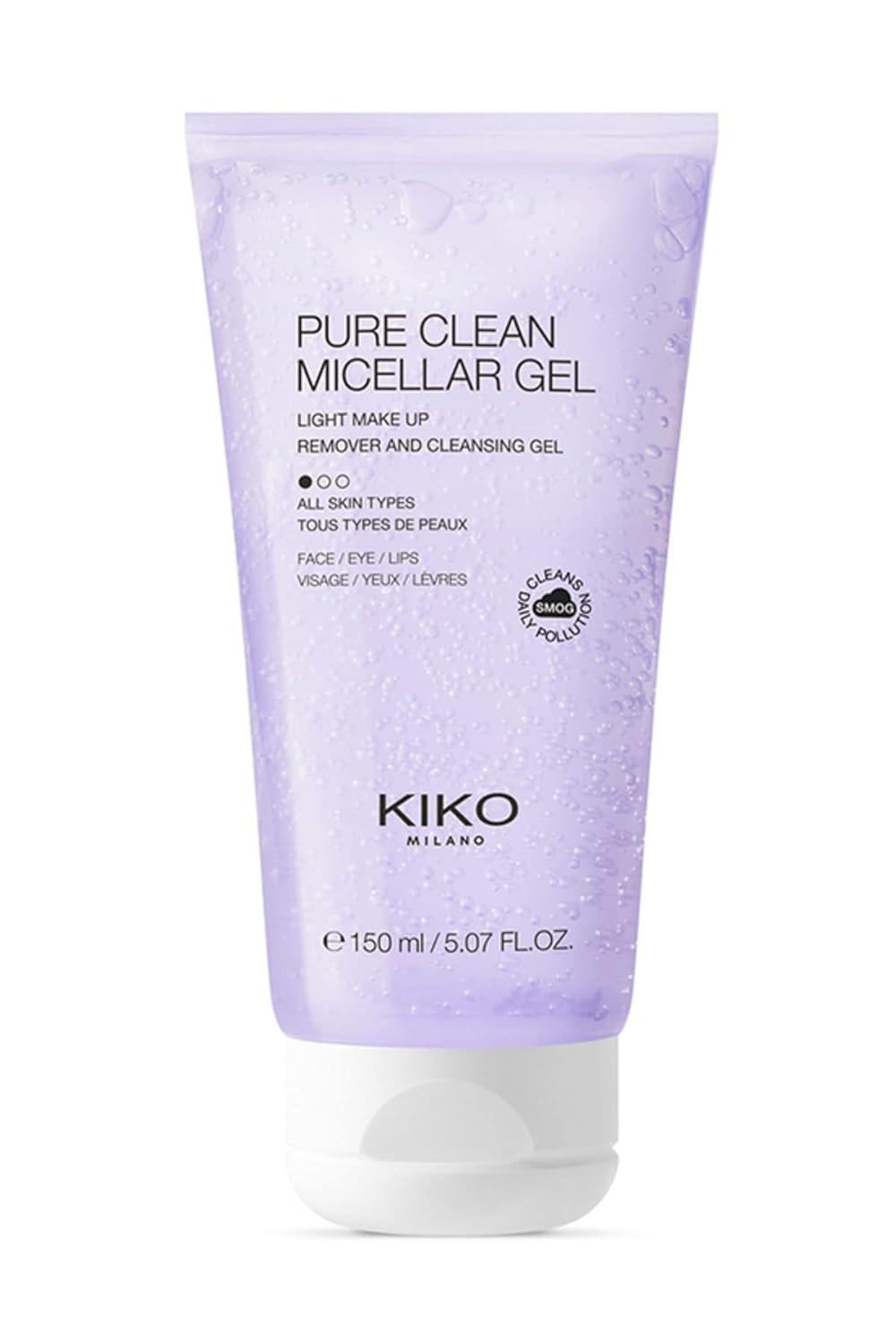 KIKO MILANO - Pure Clean Micellar Gel Micellar makeup removal gel for cleansing your face, eye contours and lips