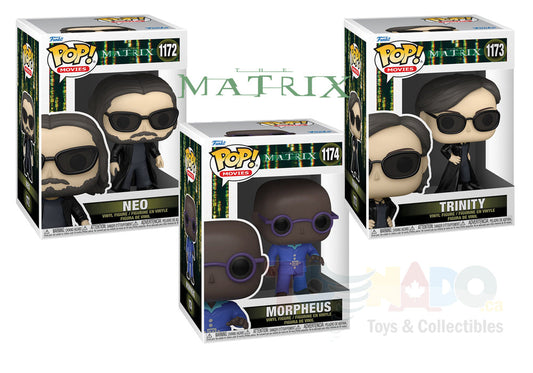 Funko Pop! Movies #1172-4 - The Matrix 3-Pack Vinyl Figure Bundle