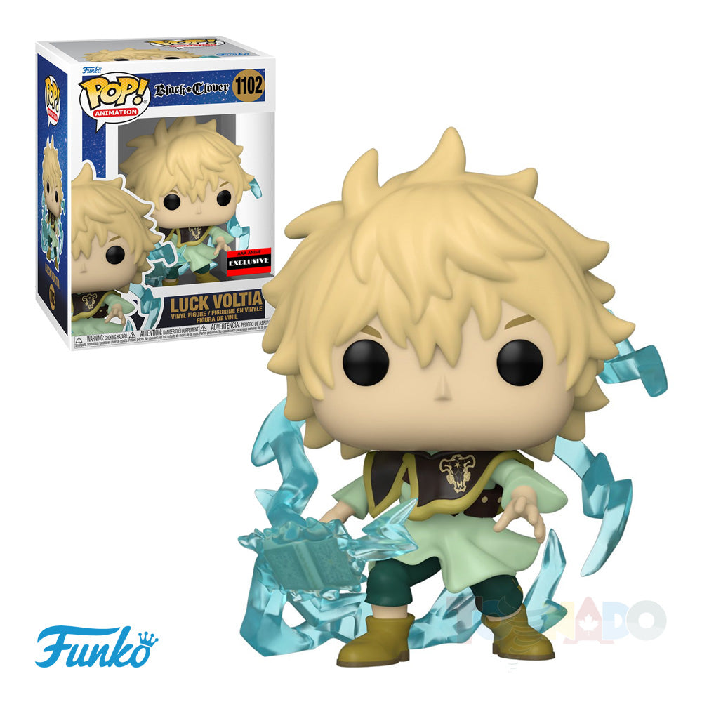 Funko Pop! Animation #1102 - Black Clover - Luck Voltia AAA Anime Exclusive Vinyl Figure (60707) LOW STOCK