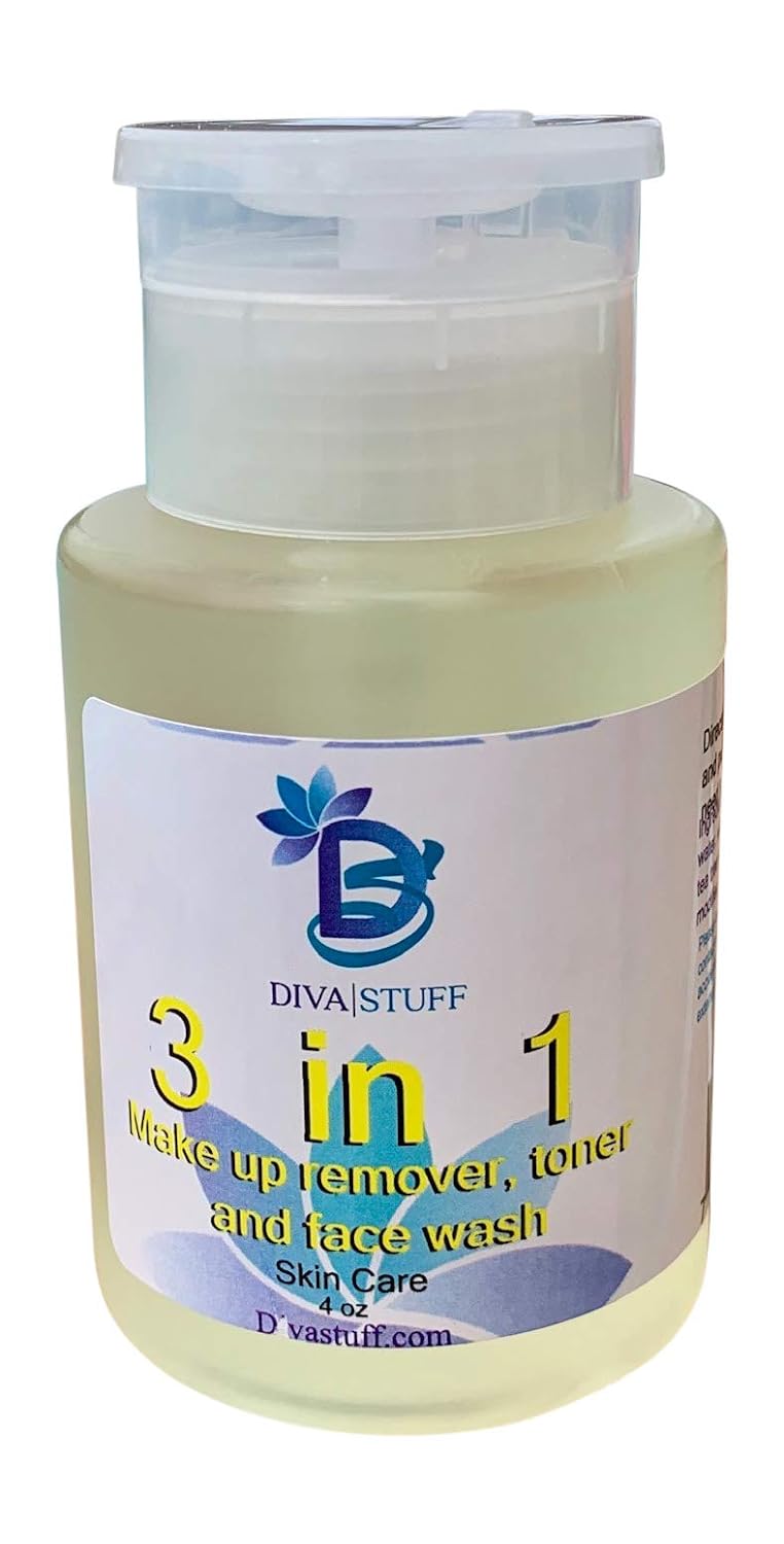 Diva Stuff,3 in 1 Make Up Remover, Toner and Face Wash