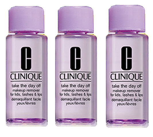 Clinique Take The Day Off Makeup Remover For Lids, Lashes & Lips 1.7 oz / 50 ml Each, 5.1 oz / 150 ml Total (Lot of 3)