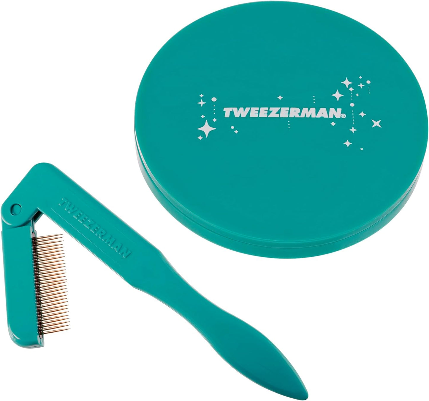 Tweezerman Majestic Turquoise iLashcomb and Mirror Set