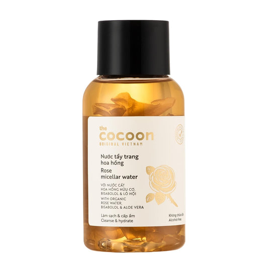 Cocoon Rose Micellar Water. Organic Hydrating Makeup Remover for Dry & Normal Skin (4.73 fl oz)