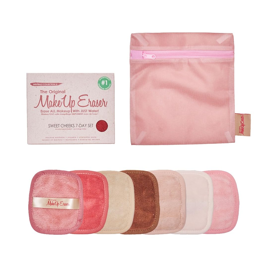 MakeUp Eraser, 7-Day Set, Erase All Makeup With Just Water, Including Waterproof Mascara, Eyeliner, Foundation, Lipstick, and More!