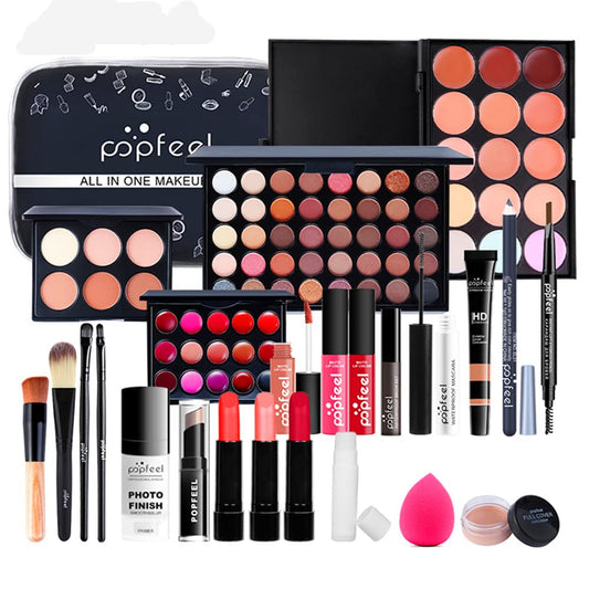 Makeup Kit All In One Makeup Kit,Multipurpose Makeup Set Full Makeup Essential Starter Kit for Beginners or Pros Makeup Gift Set for Women Full Kit (03-24Pcs makeup)