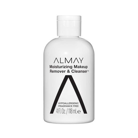Almay Hypoallergenic Makeup Remover, Dermatologist Tested and Fragrance-Free, Hydrating & Cleanser, Removes Regular and Longwear Makeup, 1 Pack, 4 fl oz.