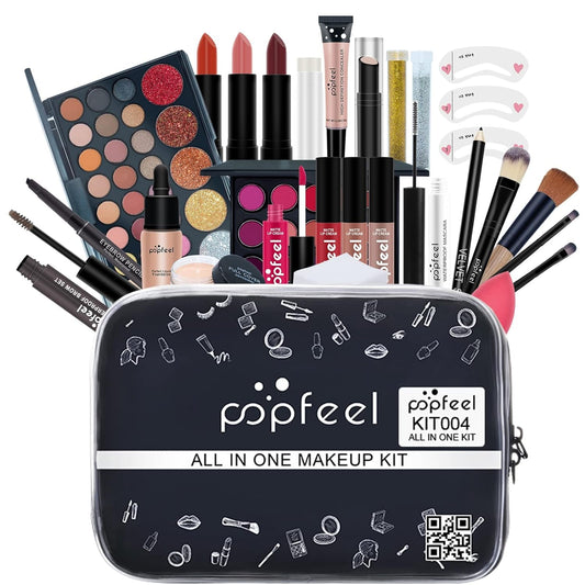 Makeup Kit for Women Full Kit, 27PCS All-in-one Makeup Gift Set, Include Eyeshadow Palette, Lip Gloss Set, Makeup Brush Set, Foundation, Concealer