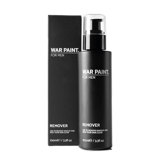 War Paint For Men Professional Makeup Remover - Face Cleanser for Removing Makeup & Excess Oils - Suitable for All Skin Types - Vegan Friendly & Cruelty-Free - Liquid Makeup Product For Men - 100ml