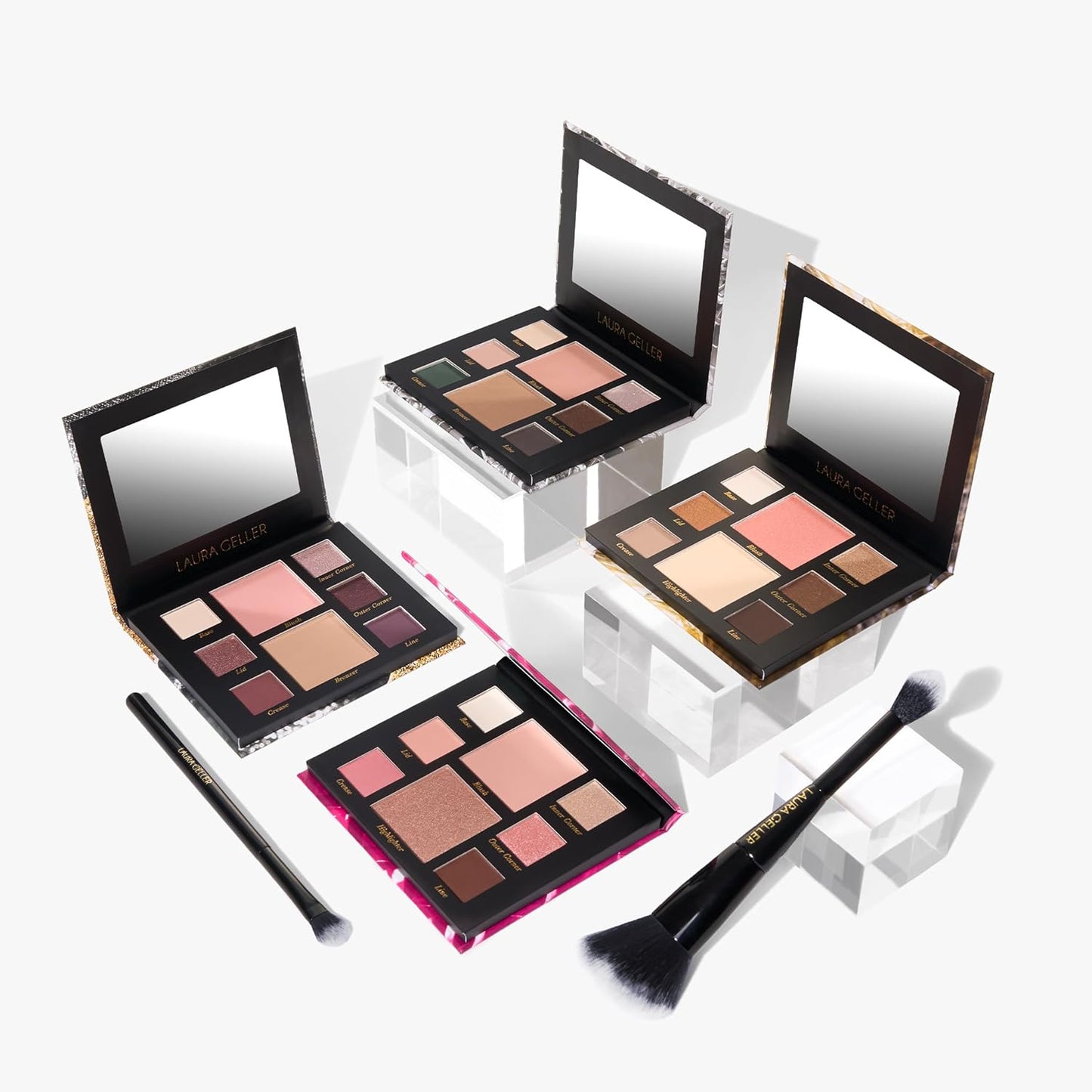 LAURA GELLER NEW YORK Oprah's Favorite Things 2023 Annual Party in a Palette, Guest of Honor + All-Over Eyeshadow Brush + Dual-Ended Blush and Bronzer Precision Brush