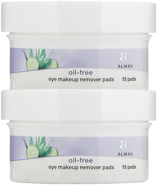 Almay Oil, Free Eye Makeup Remover Pads - 15 ct - 2 pk