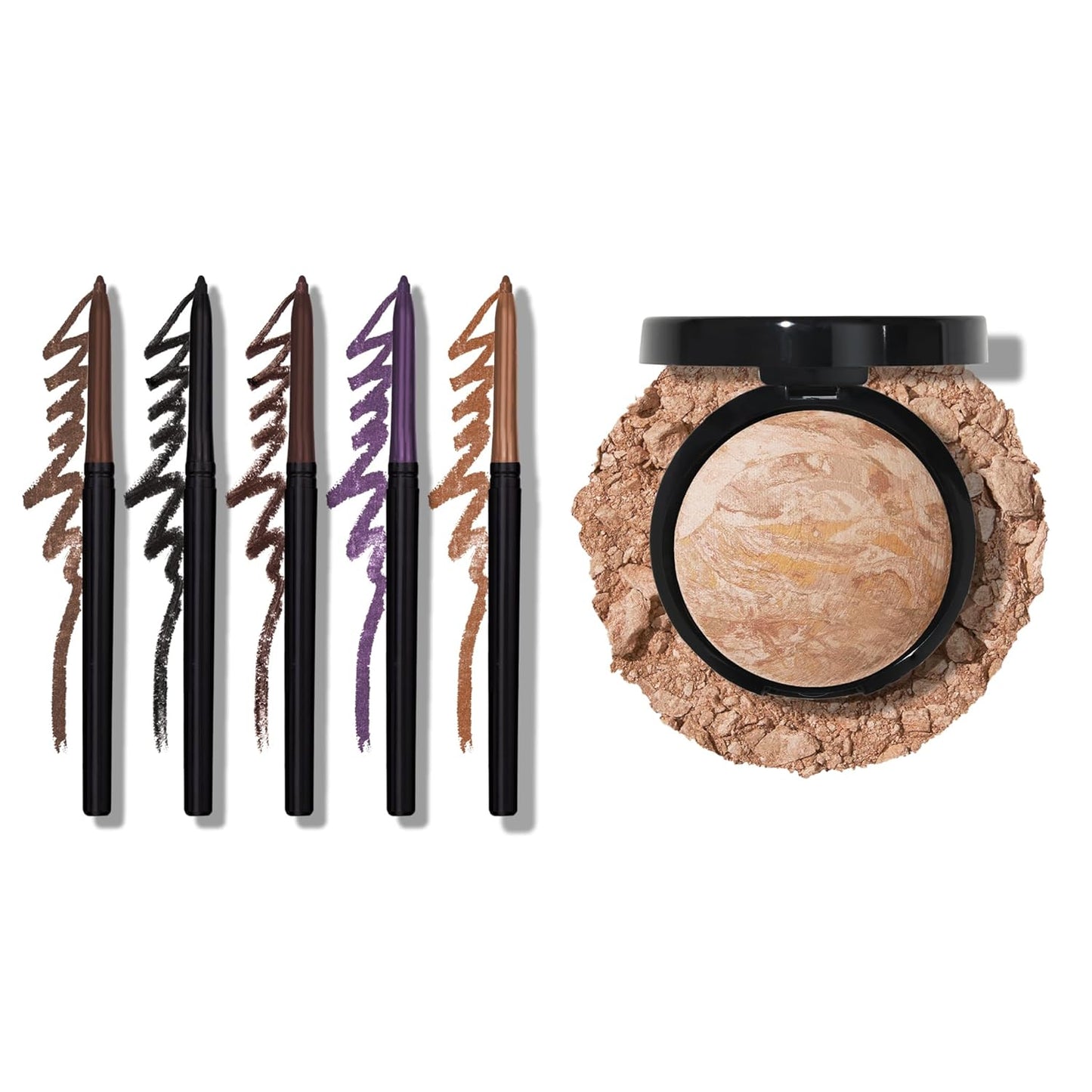 LAURA GELLER NEW YORK Holiday 2023 Baked Balance-n-Glow Illuminating Foundation, Fair + INKcredible Gel Eyeliner 5pc Collection Kit